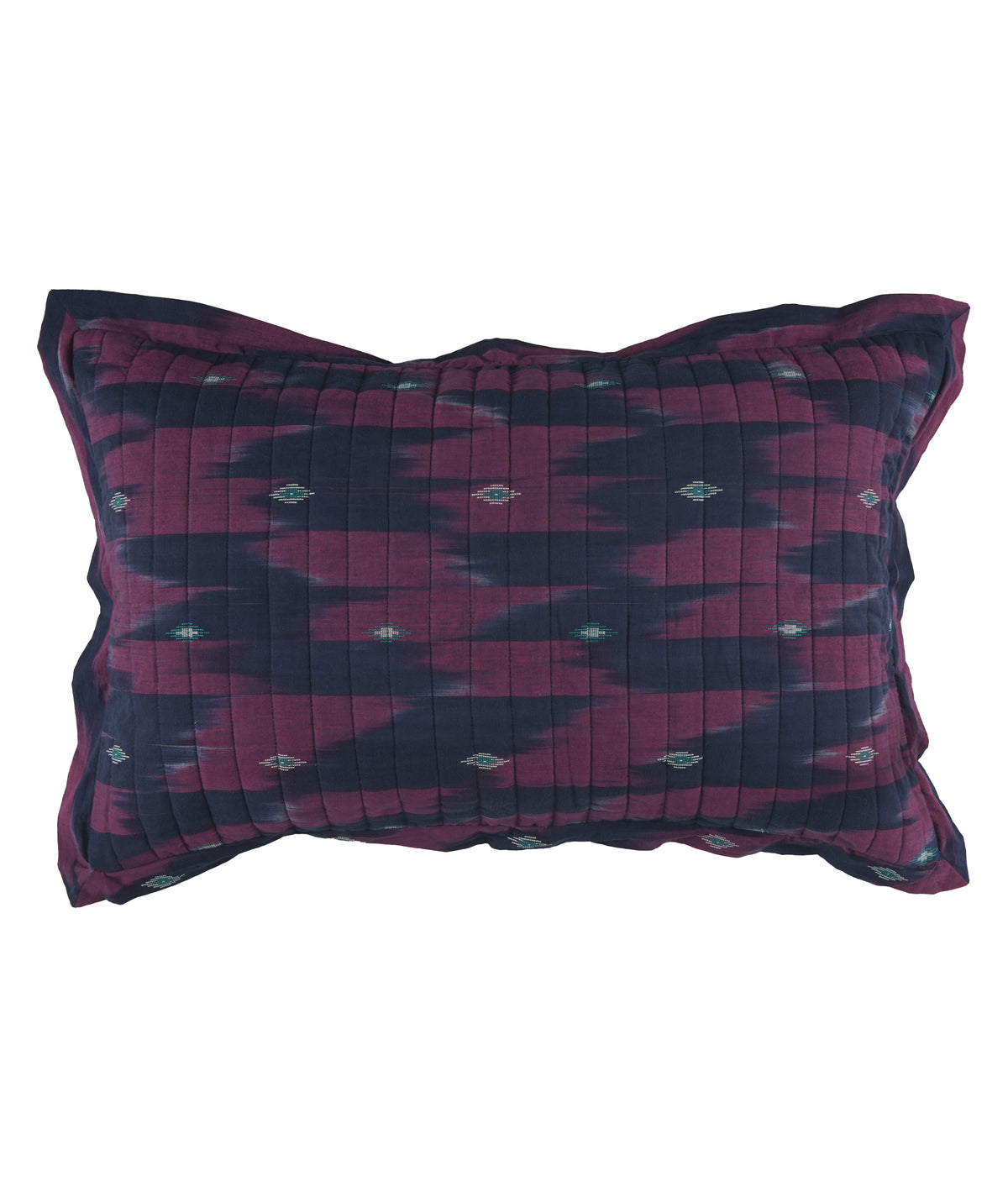 Set of 2 Mulberry Ikat Pillow Cover