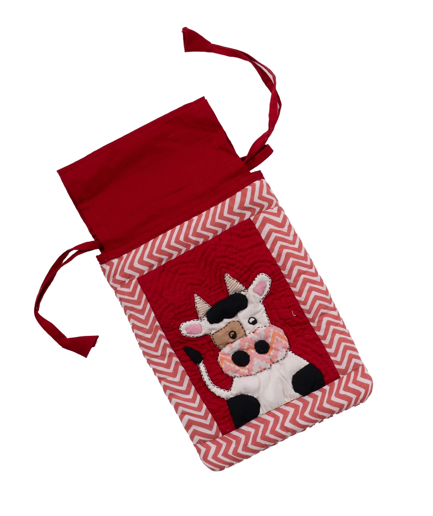 Cow Motif Hot Water Bottle Cover
