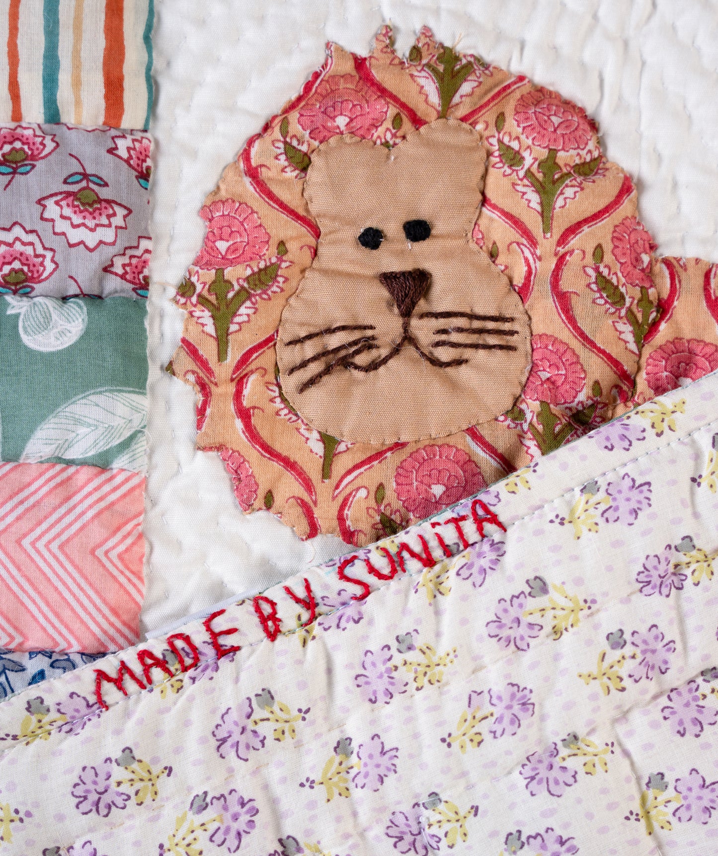 Animal Baby Quilt π¦ - Multicoloured