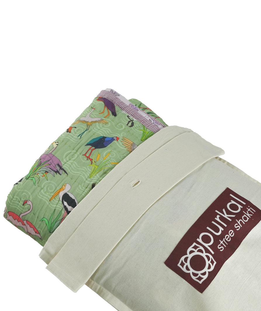 Chilika Single Size Organic Cotton Quilted Dohar