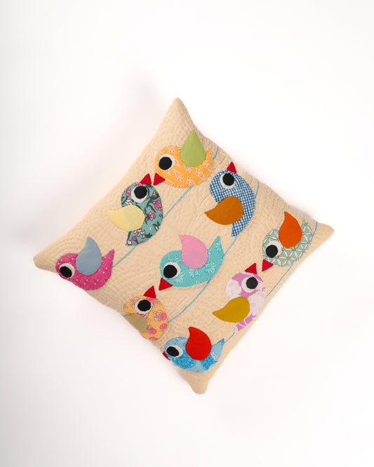 Anek Chidiya Cushion Cover