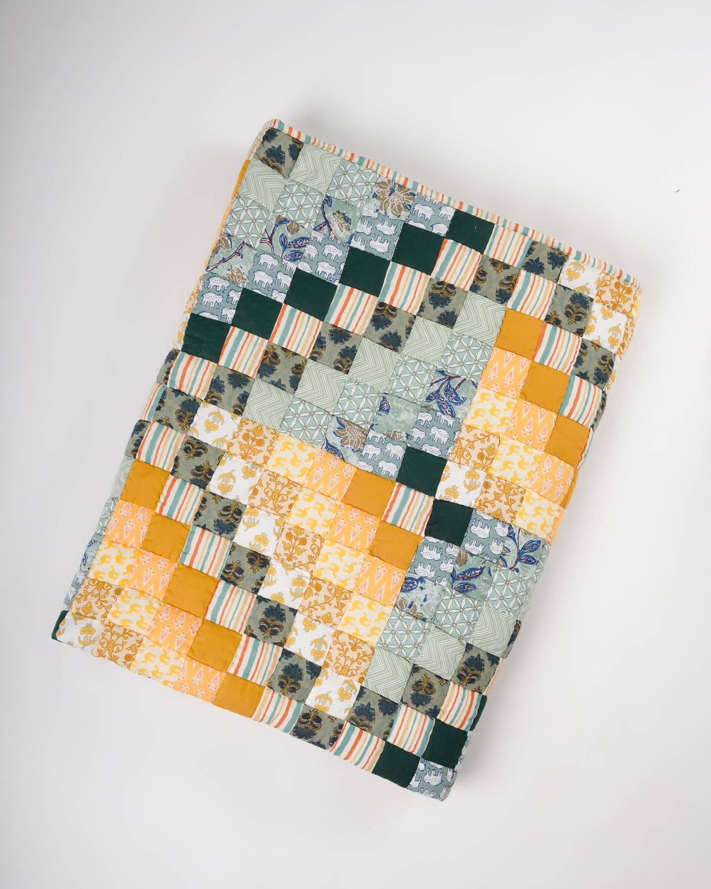 Irish Chain Single Size Patchwork Quilt