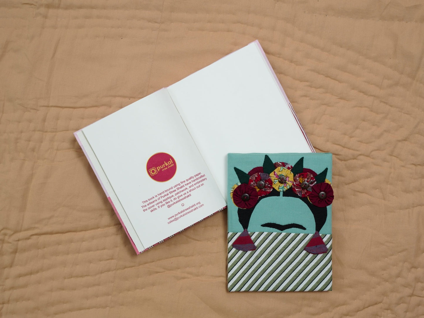 Frida Green Handmade Journal