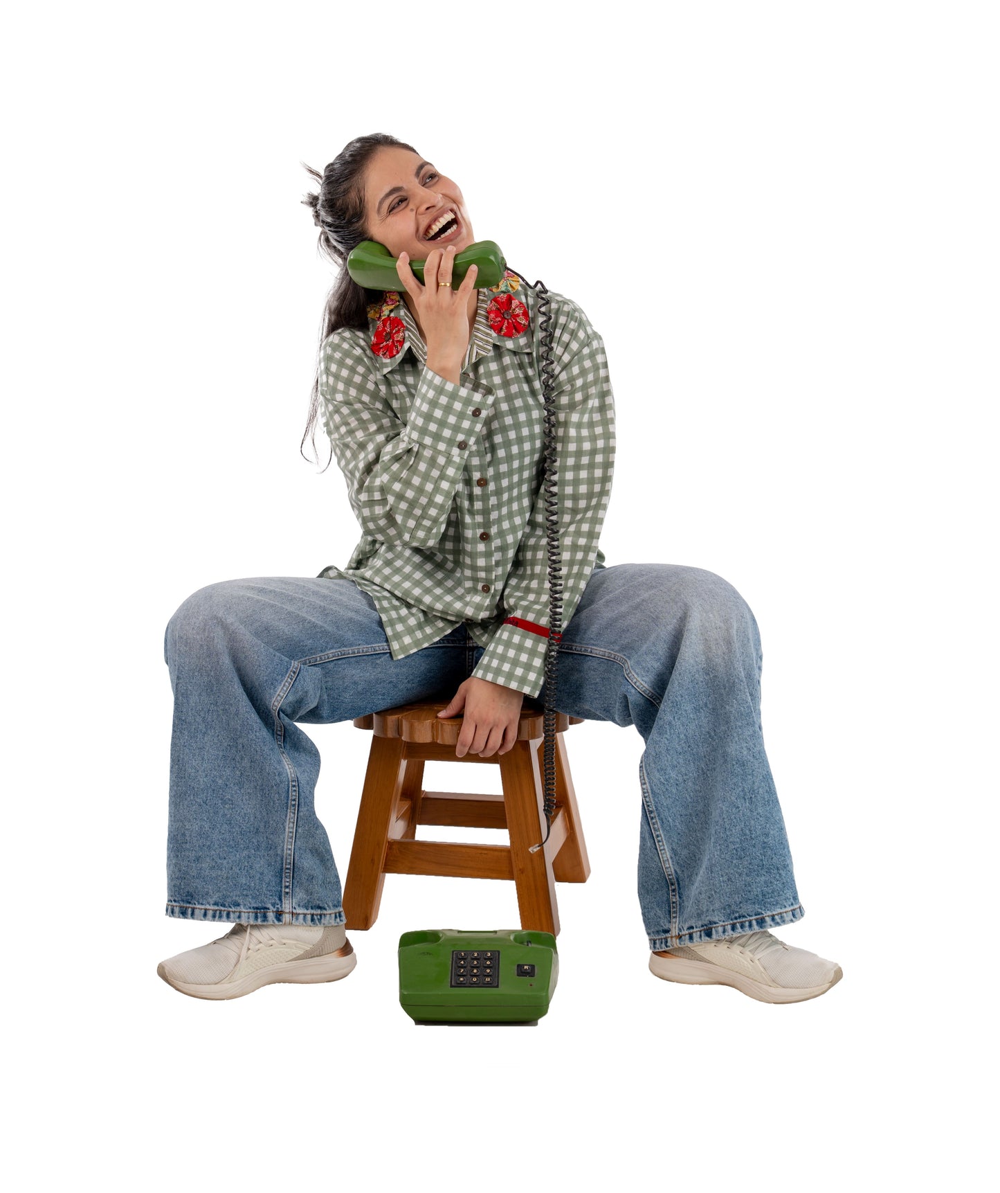 Frida Green Big Checks Shirt
