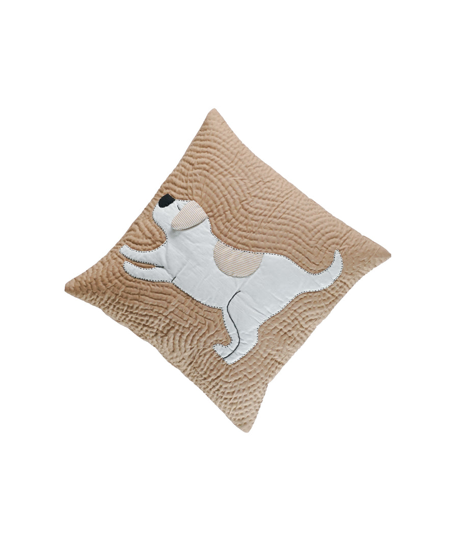 Pupster Beige Cushion Cover