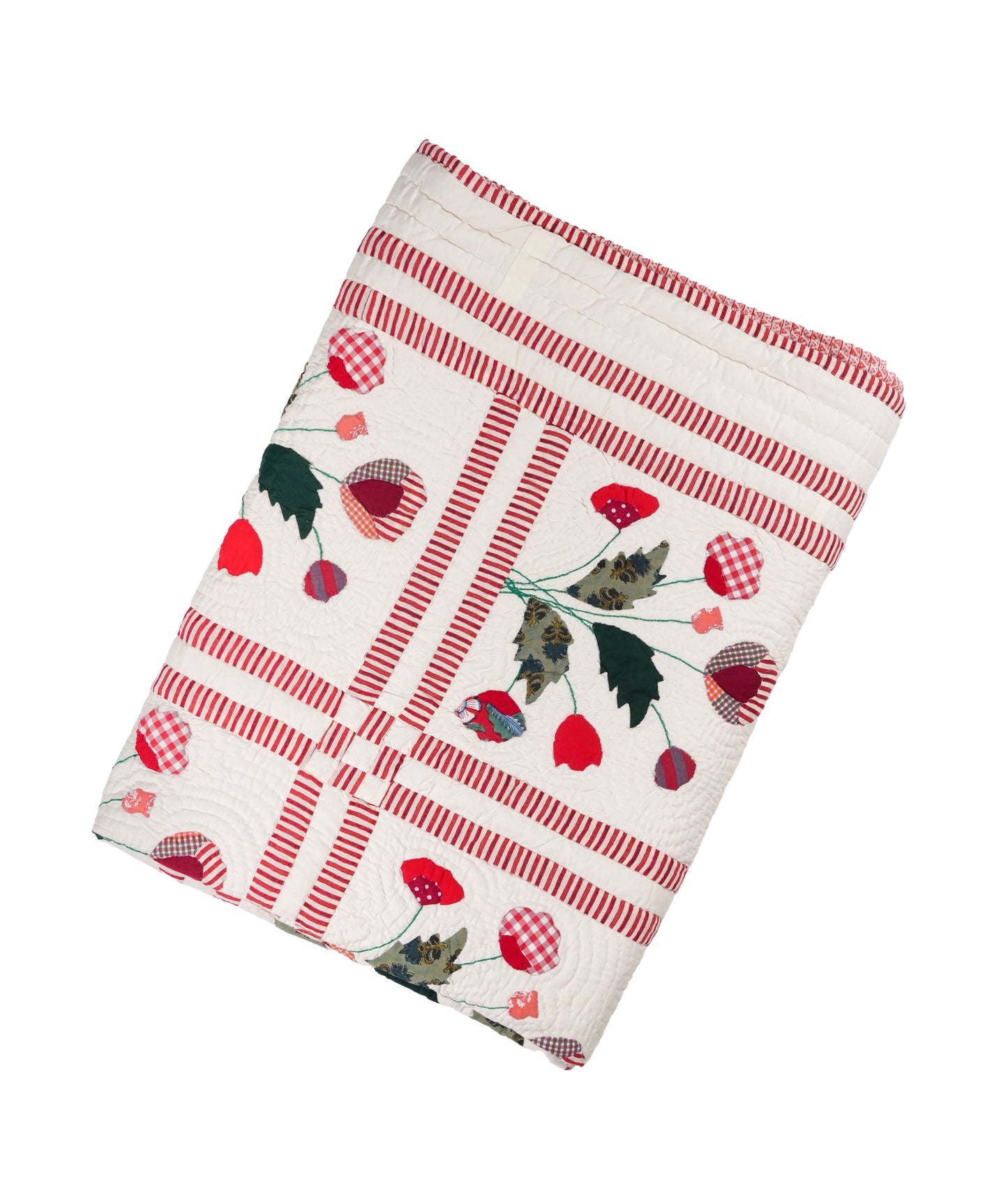 Poppy Single Size Appliqué Quilt