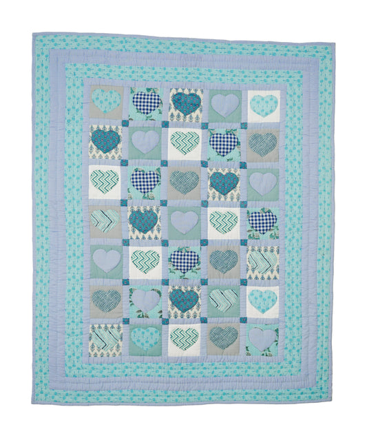 Sweetheart Blue Baby Quilt 💙