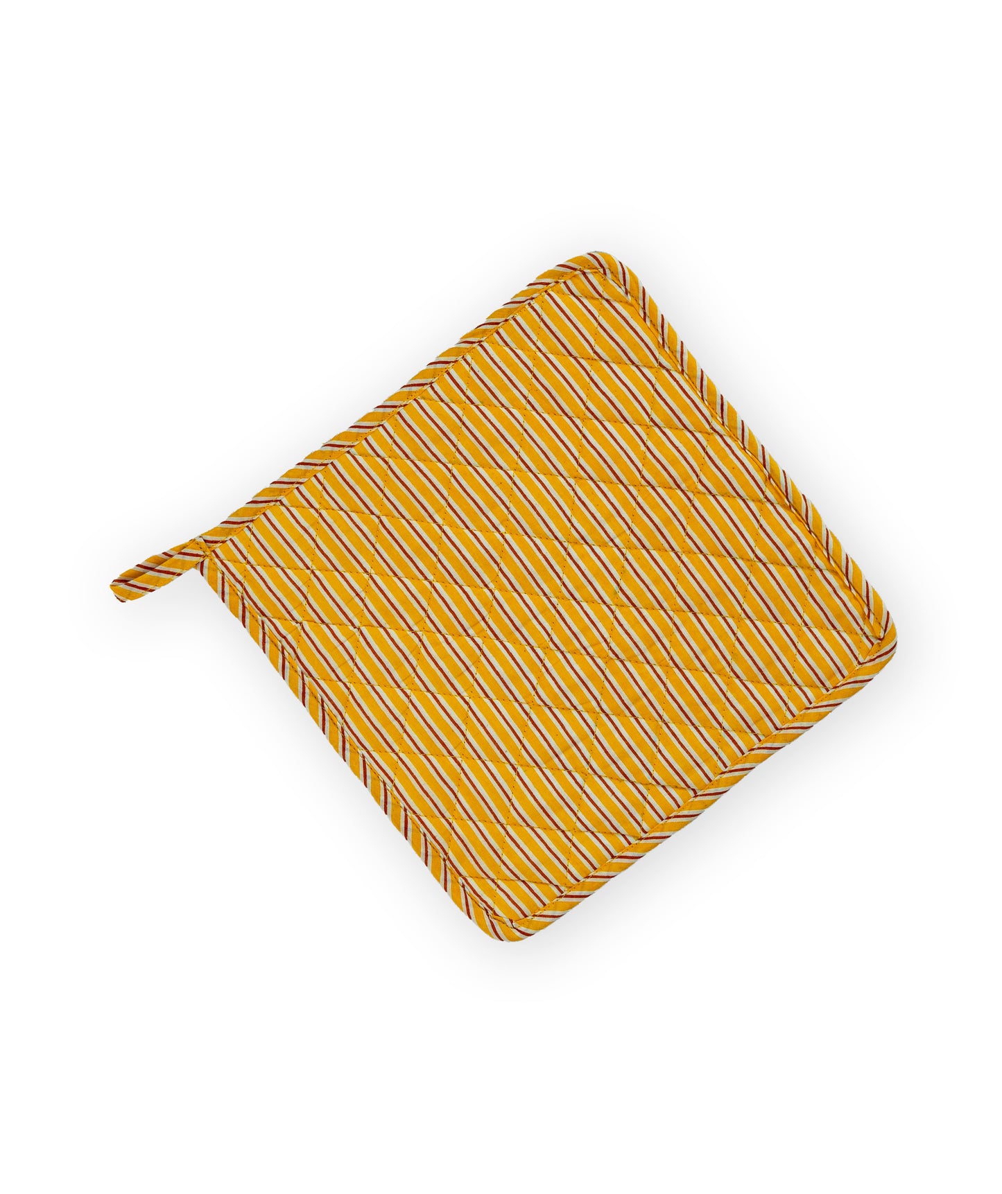 Yellow Stripe Ladybug & Heart Tea Cosy Set