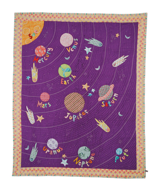 Antariksh Purple Baby Quilt