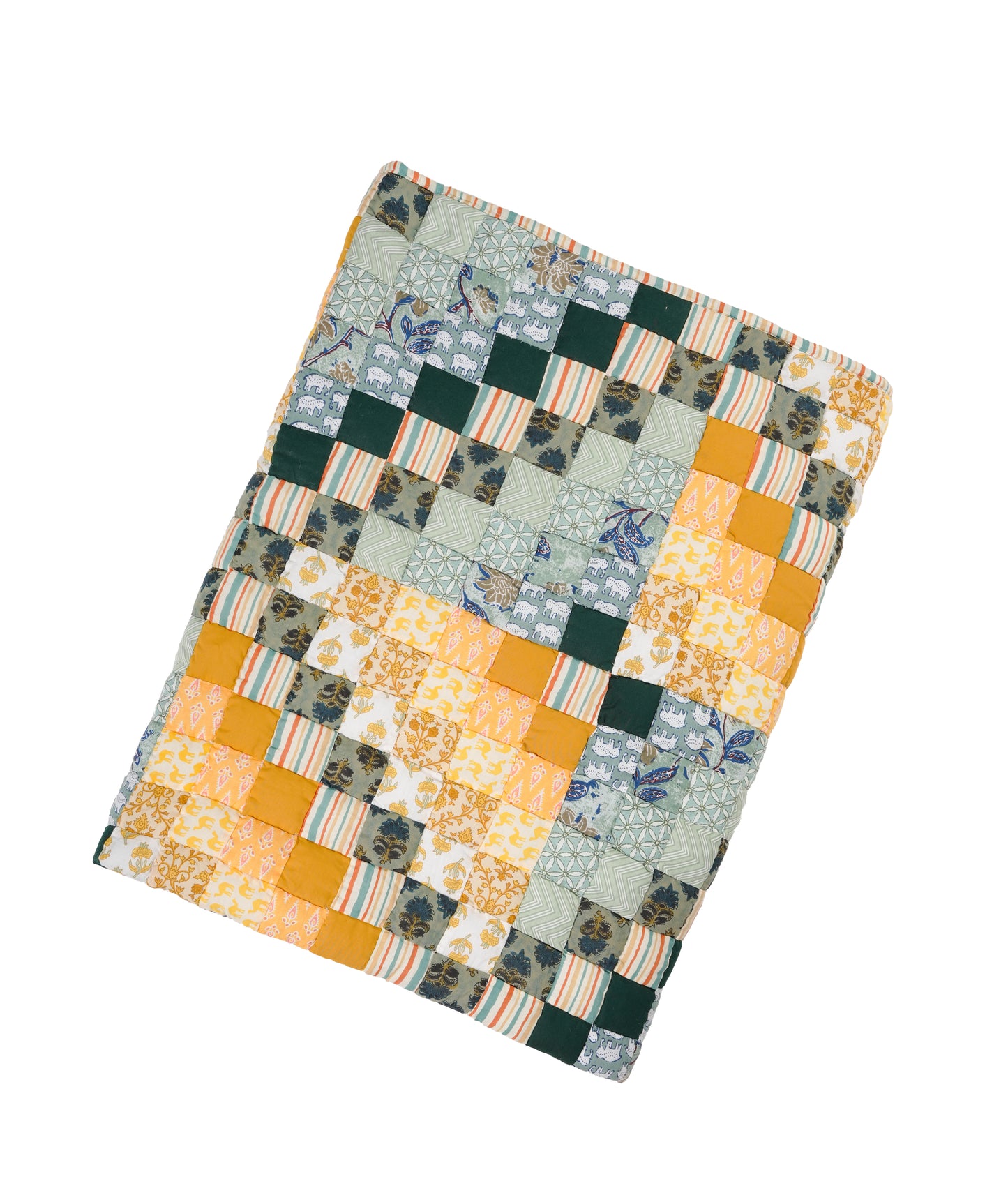 Irish Chain Single Size Patchwork Quilt