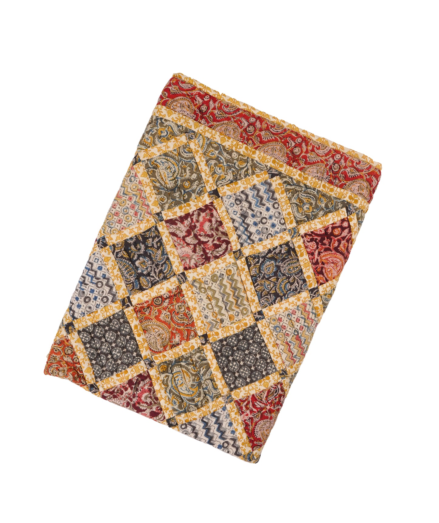 Bamboo fences Single Size Patchwork Quilt