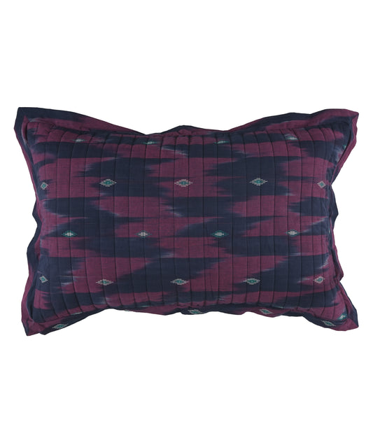 Set of 2 Mulberry Ikat Pillow Cover