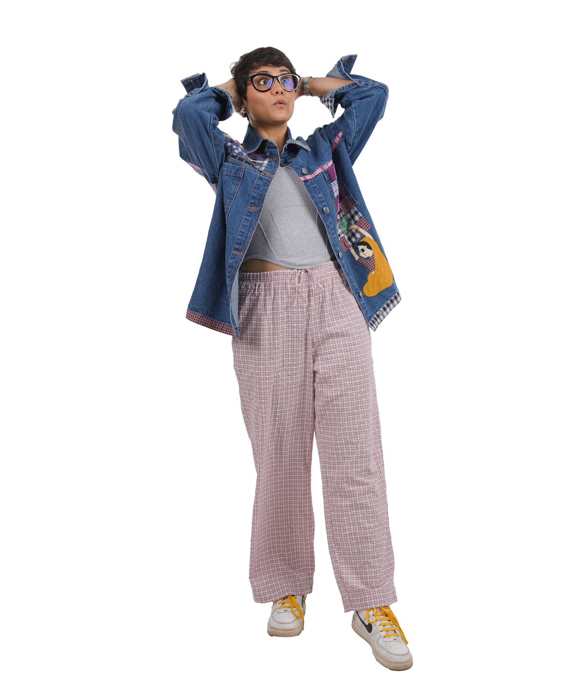 'Dreamer' Wearable Art Denim Jacket