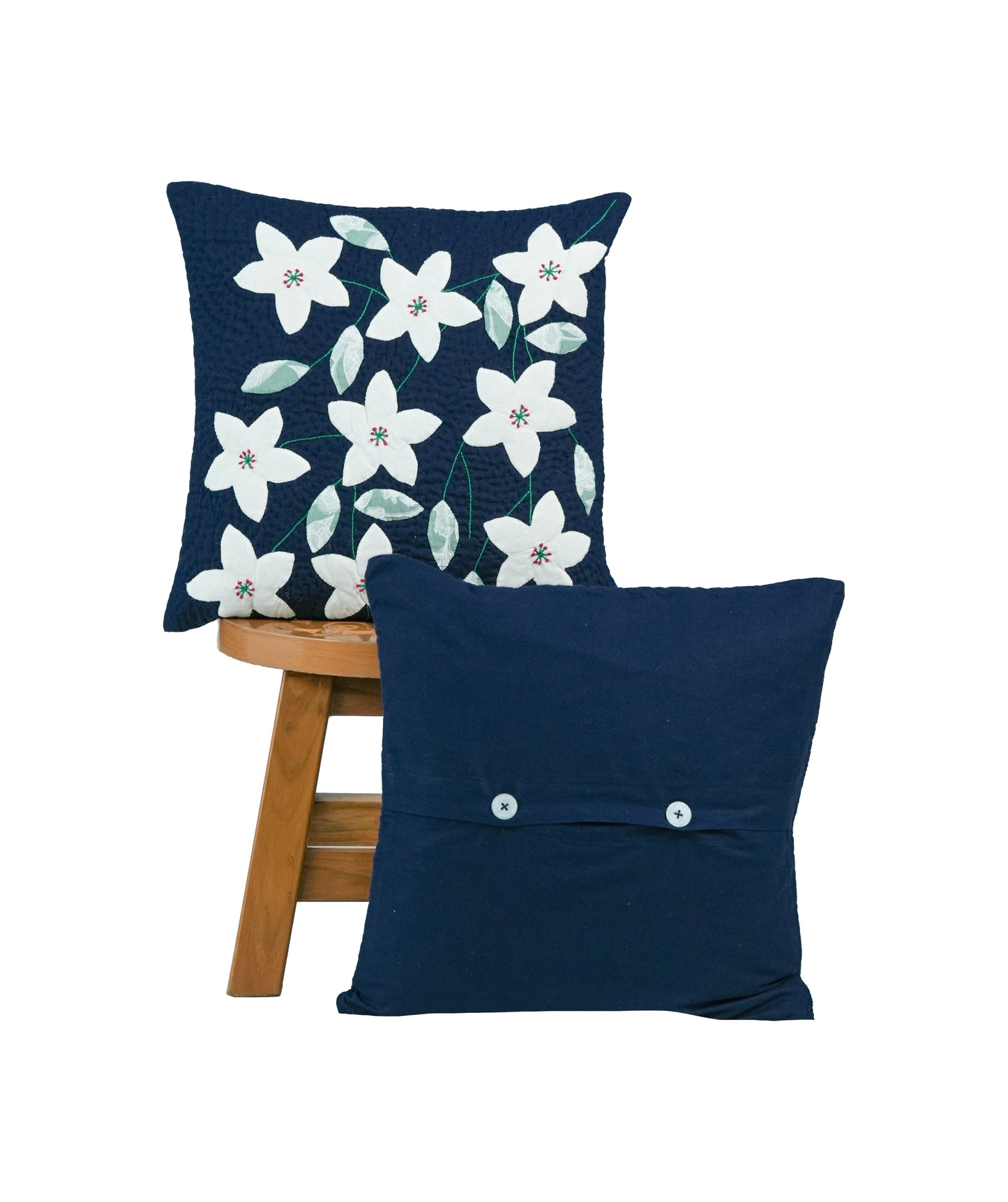 Jasmine Navy Cushion Cover