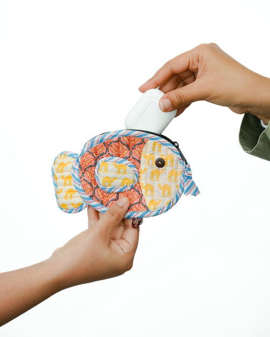 Fishy Much AirPod Pouch
