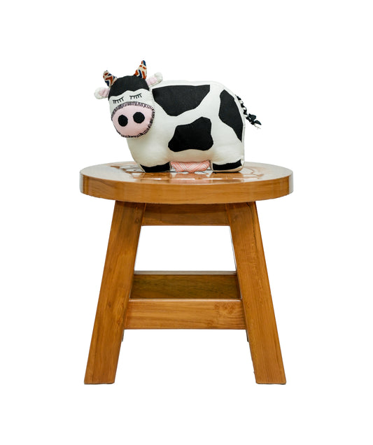 Handcrafted Cow Toy Pillow