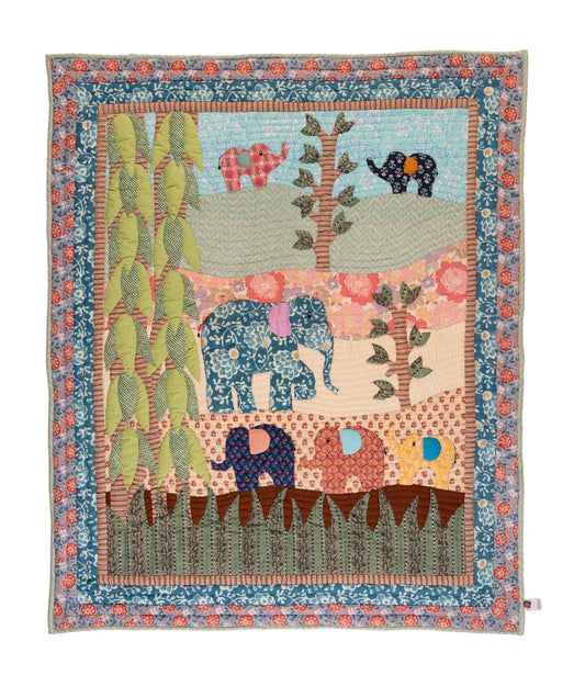 Elephant Safari Baby Quilt 🐘