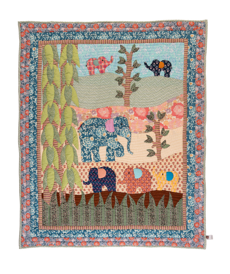 Elephant Safari Baby Quilt 🐘