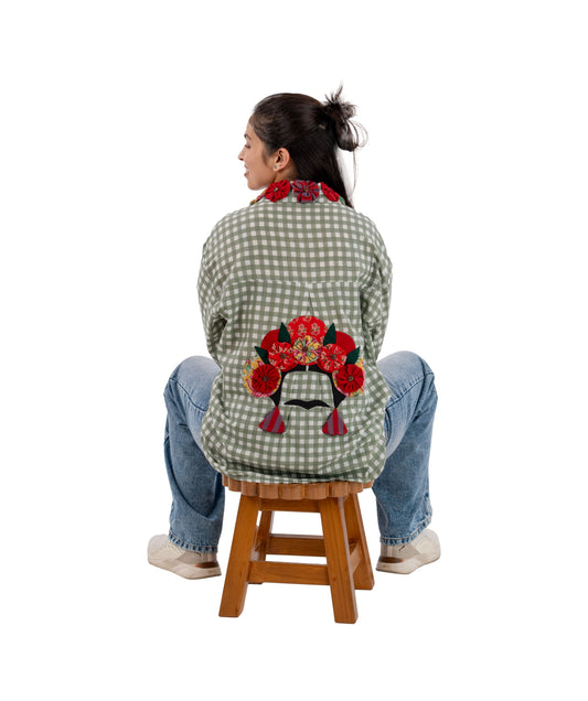 Frida Green Big Checks Shirt