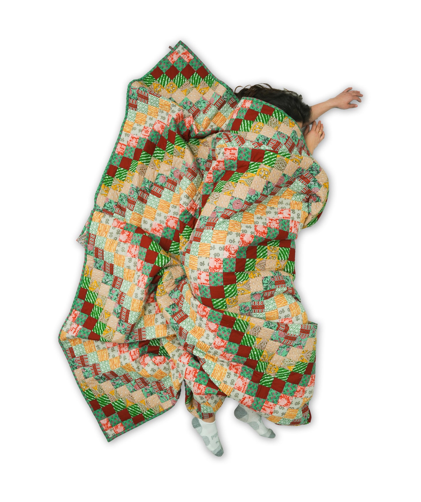 Around The World King Size Patchwork Quilt