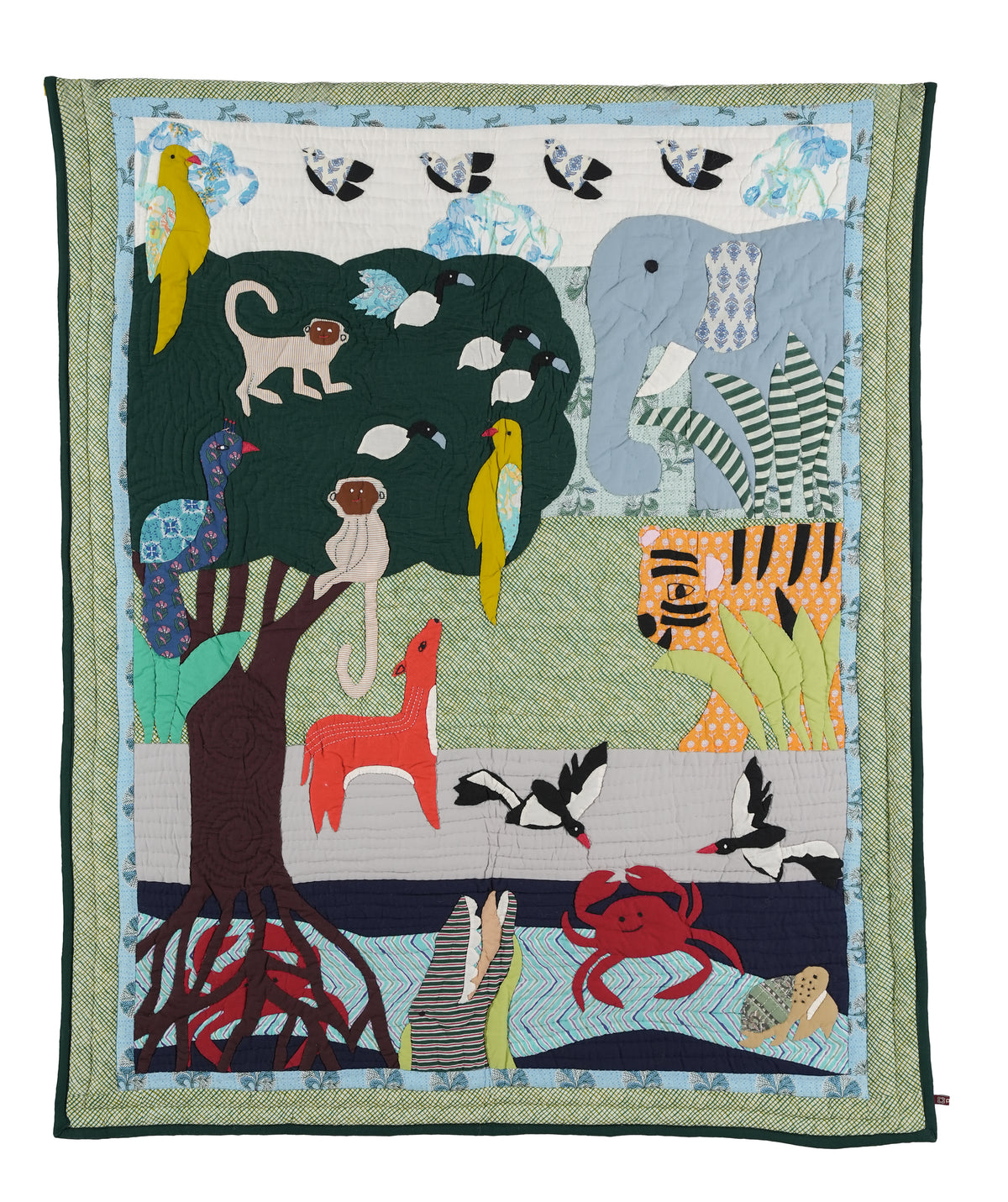 Sundarvan Baby Quilt 🌿🐘
