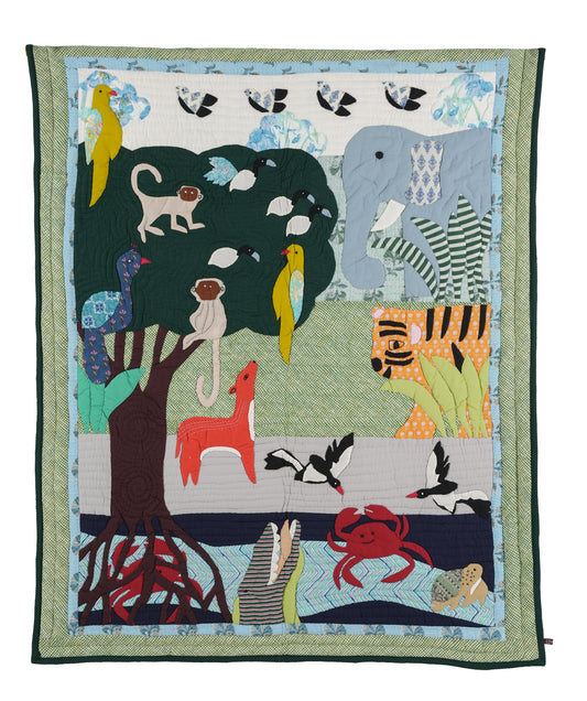 Sundarvan Baby Quilt 🌿🐘