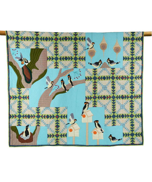 Birdsong King Size Appliqué Quilt