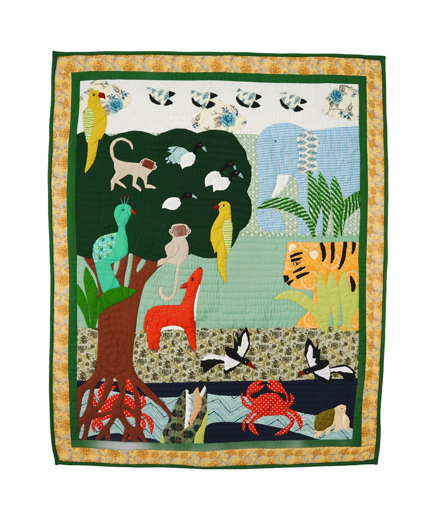 Sundarvan Baby Quilt 🦜