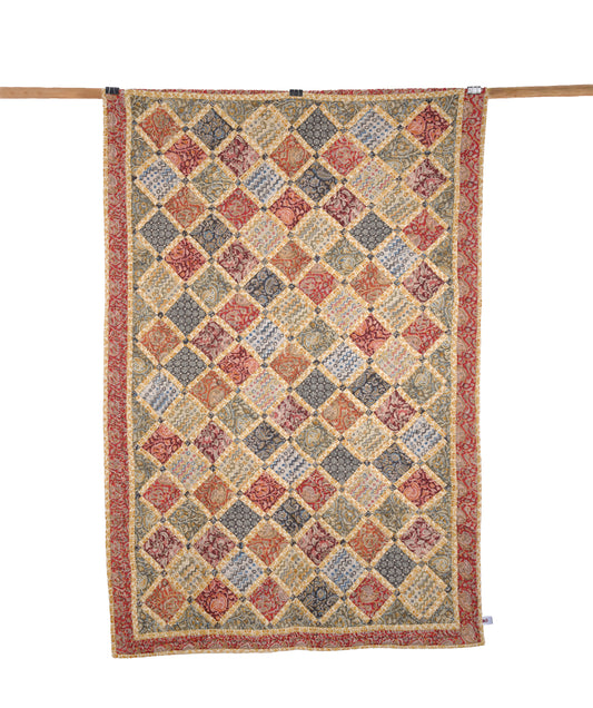 Bamboo fences Single Size Patchwork Quilt