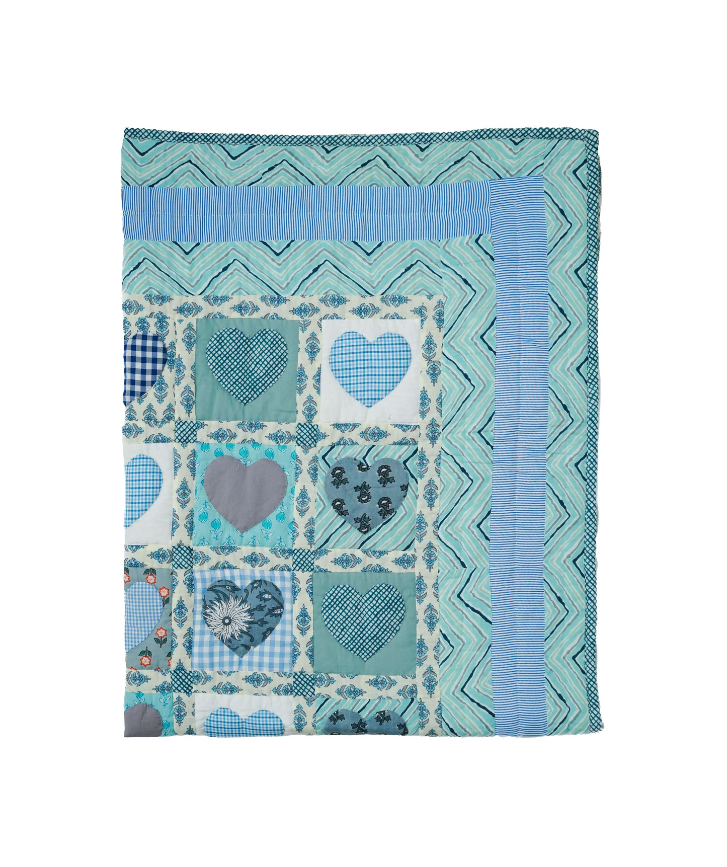 Blue Sweetheart Baby Quilt 🩵