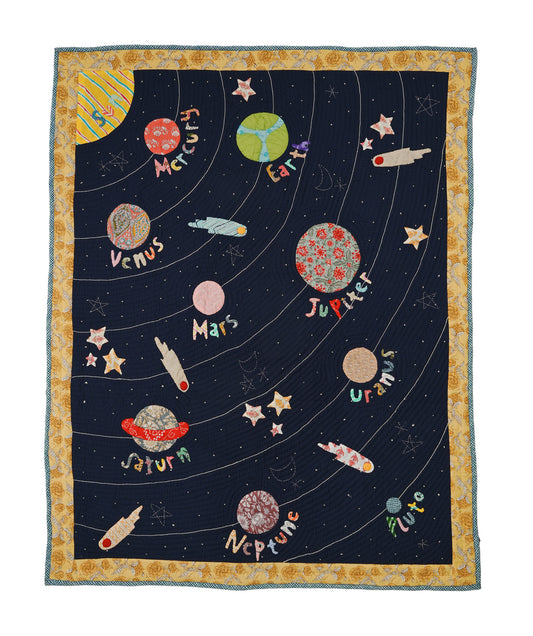 Antariksh Navy Baby Quilt 🚀