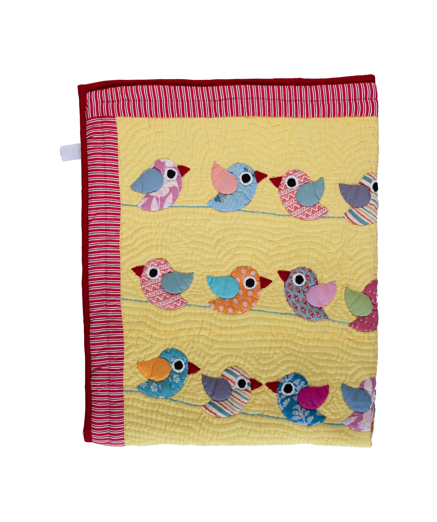 Anek Chidiya Yellow Baby Quilt 🐣