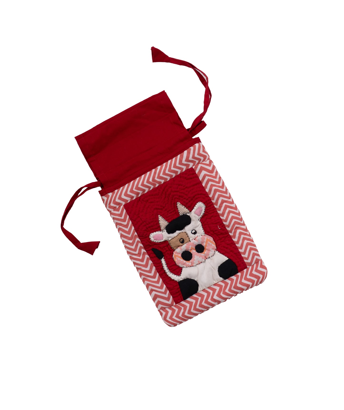 Cow Motif Hot Water Bottle Cover
