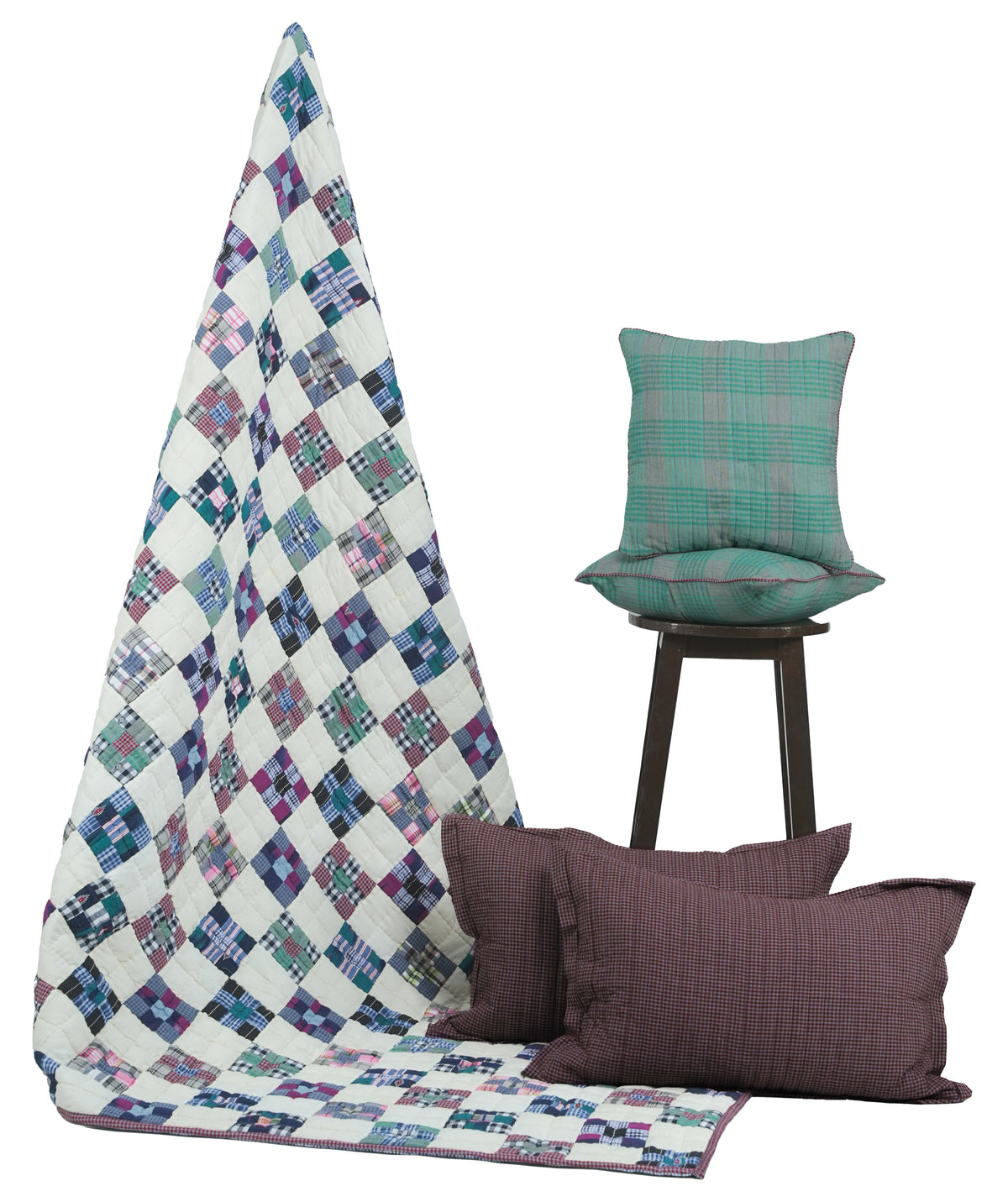 Midnight Loom Patchwork King Size Quilt Set