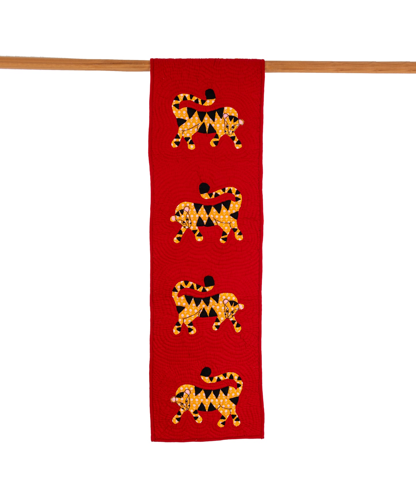 Gong Art Tiger Table Runner