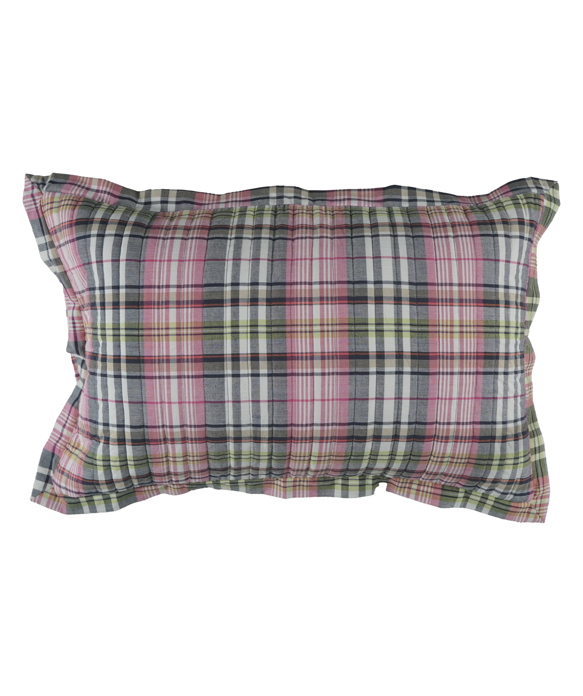 Set of 2 Blush Plaid Pillow Cover