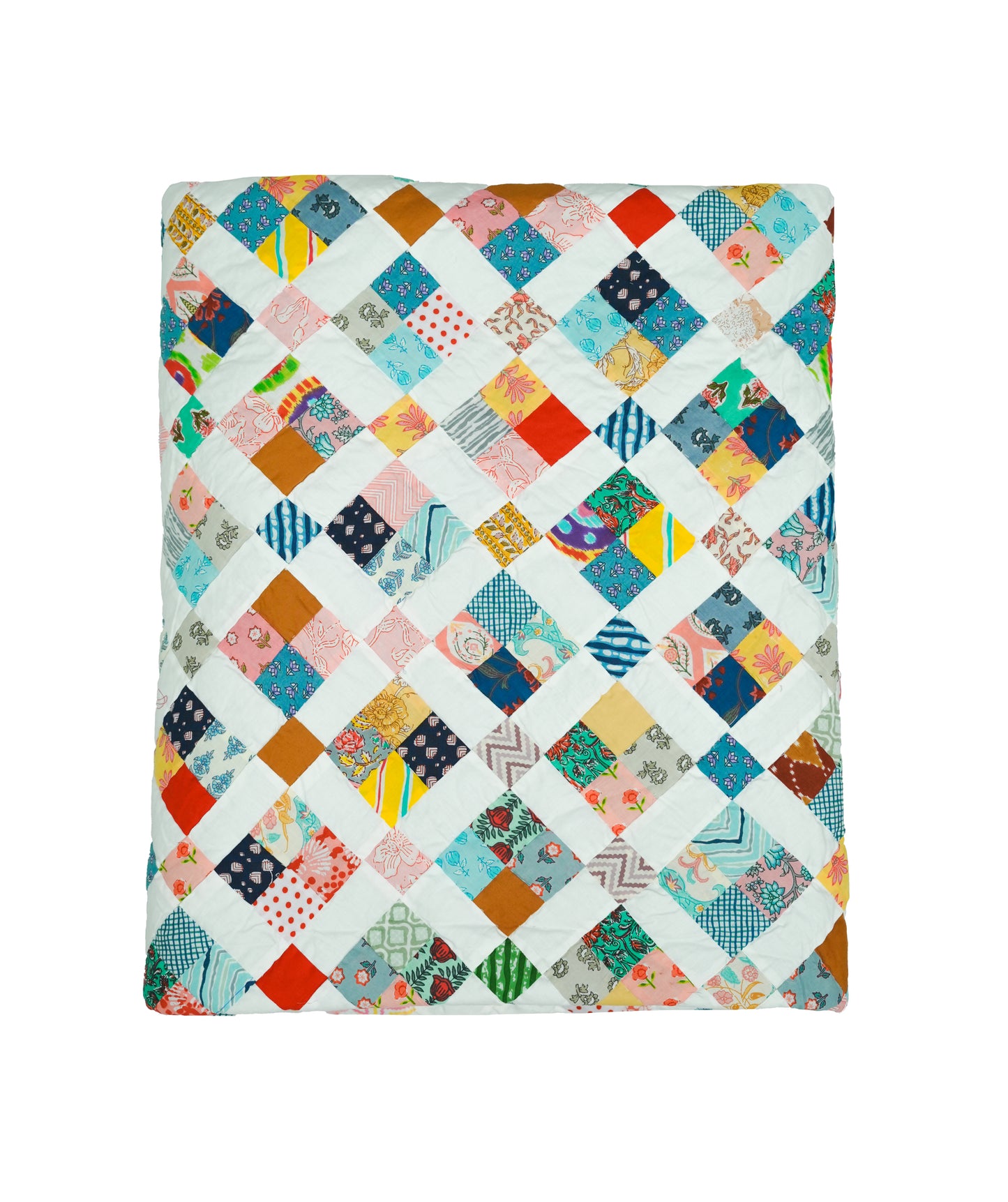 Confetti King Size Patchwork Quilt.