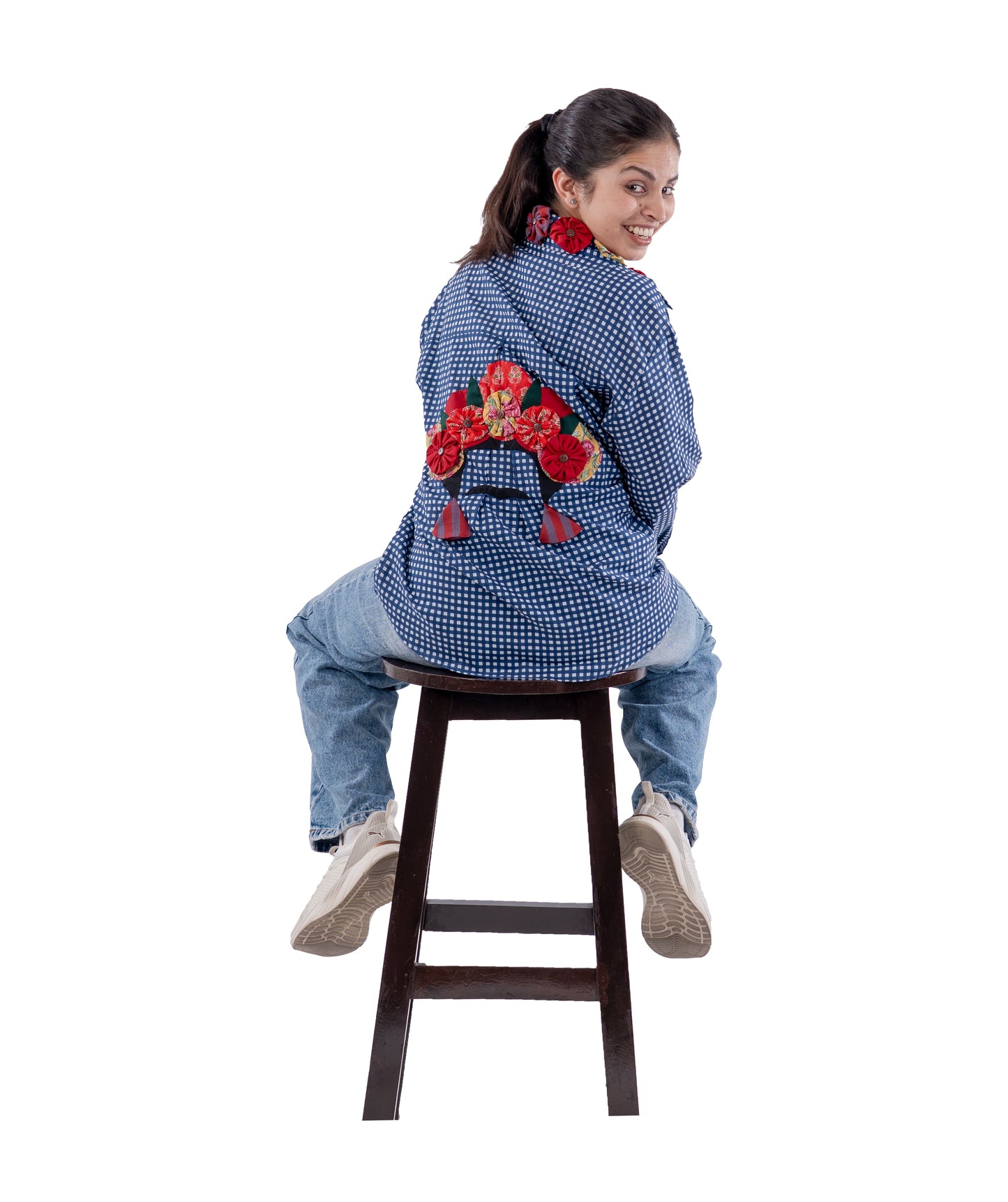 Frida Blue Checks Shirt