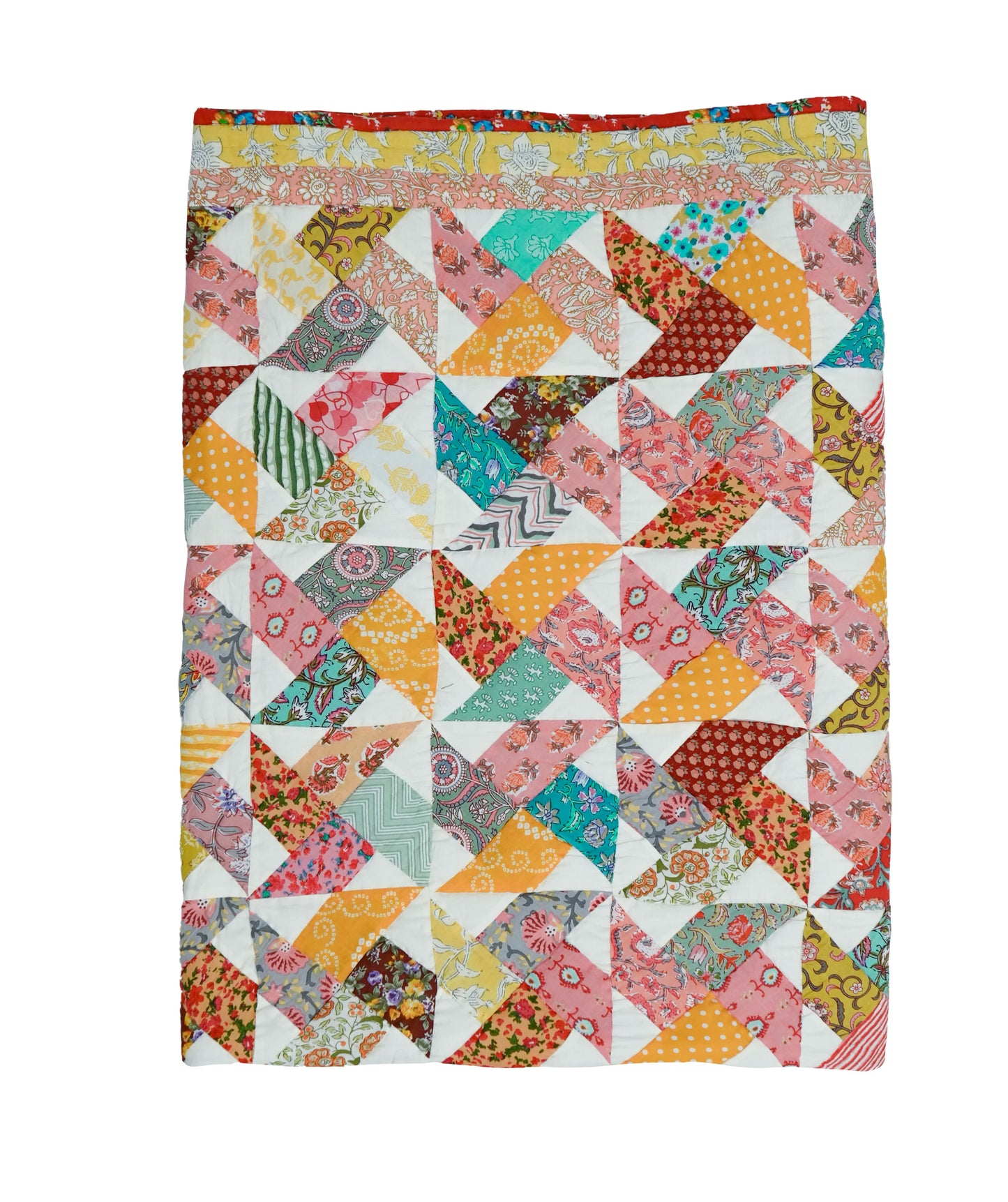 Spinning Wheel Single Size Patchwork Quilt