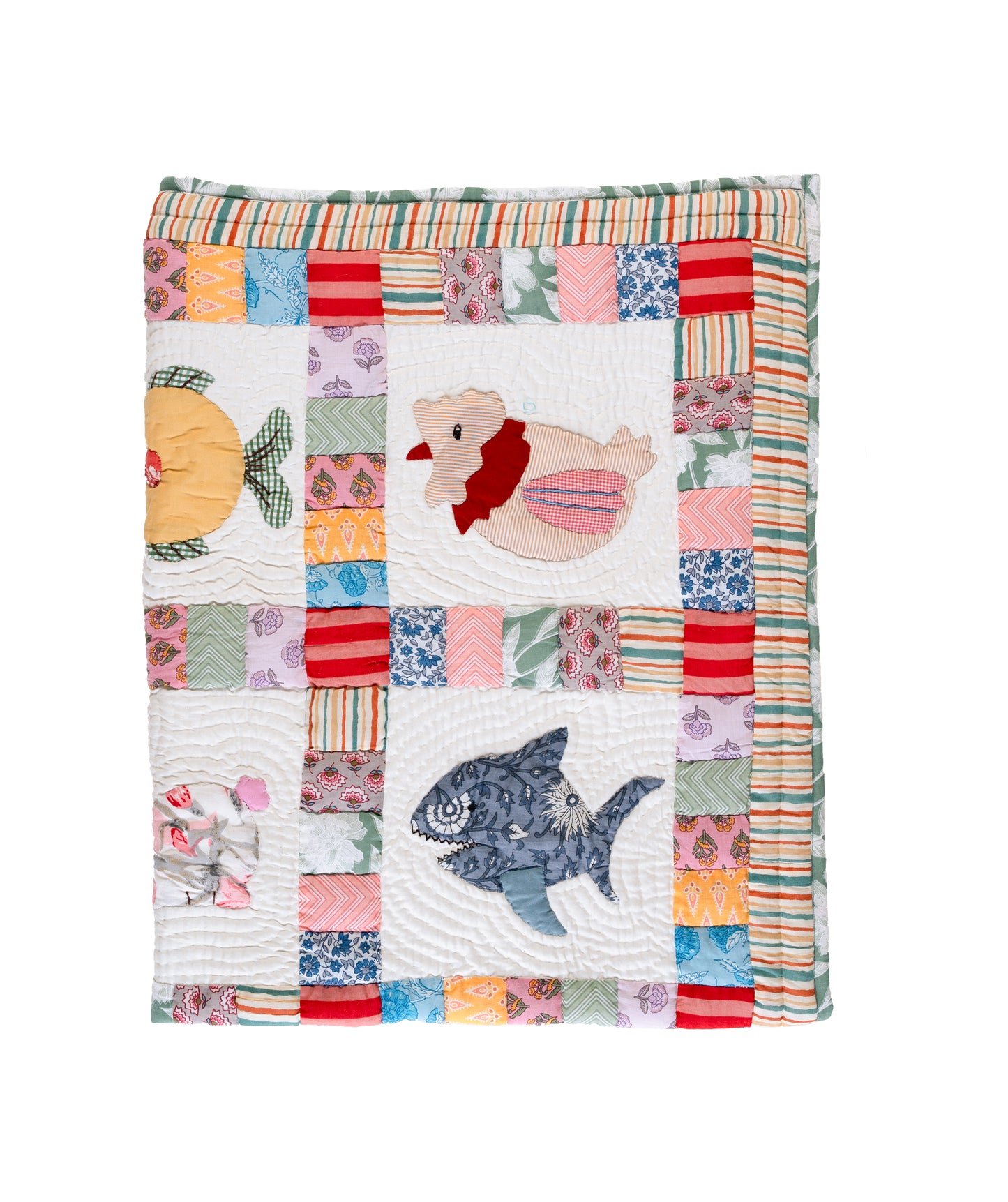 Animal Baby Quilt 🦁 - Multicoloured