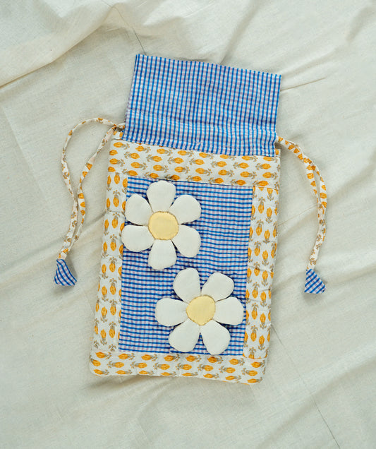Daisy Flower Hot Water Bottle Cover