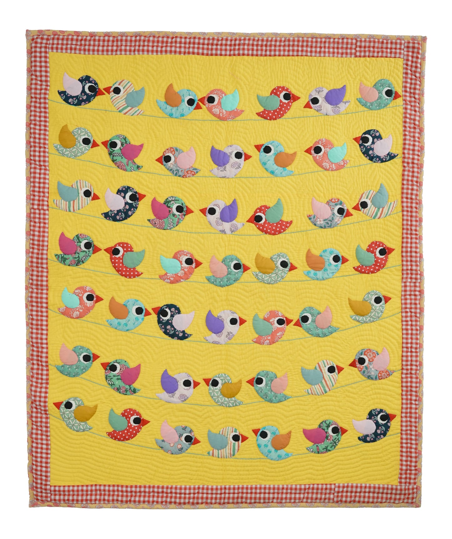 Anek Chidiya Yellow Baby Quilt 🐣