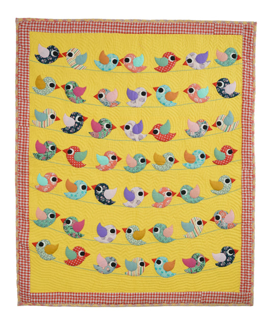 Anek Chidiya Yellow Baby Quilt 🐣