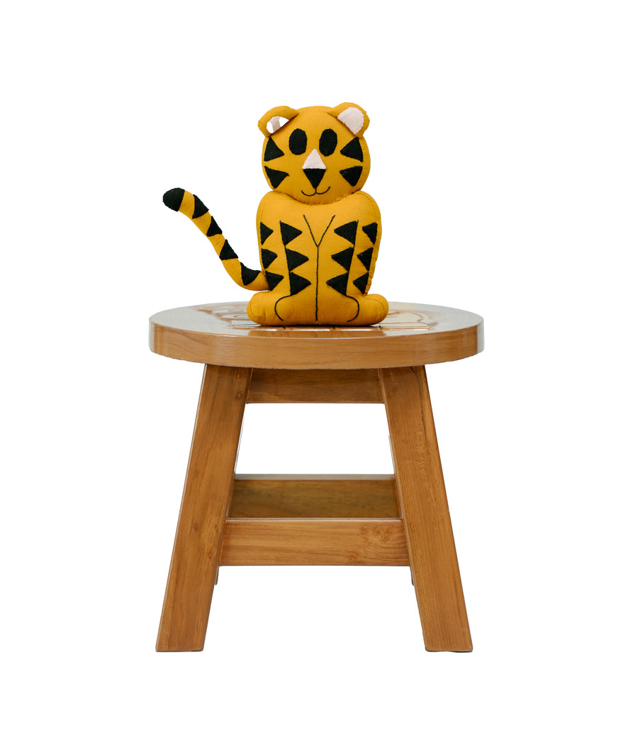 Handcrafted Tiger Toy Pillow