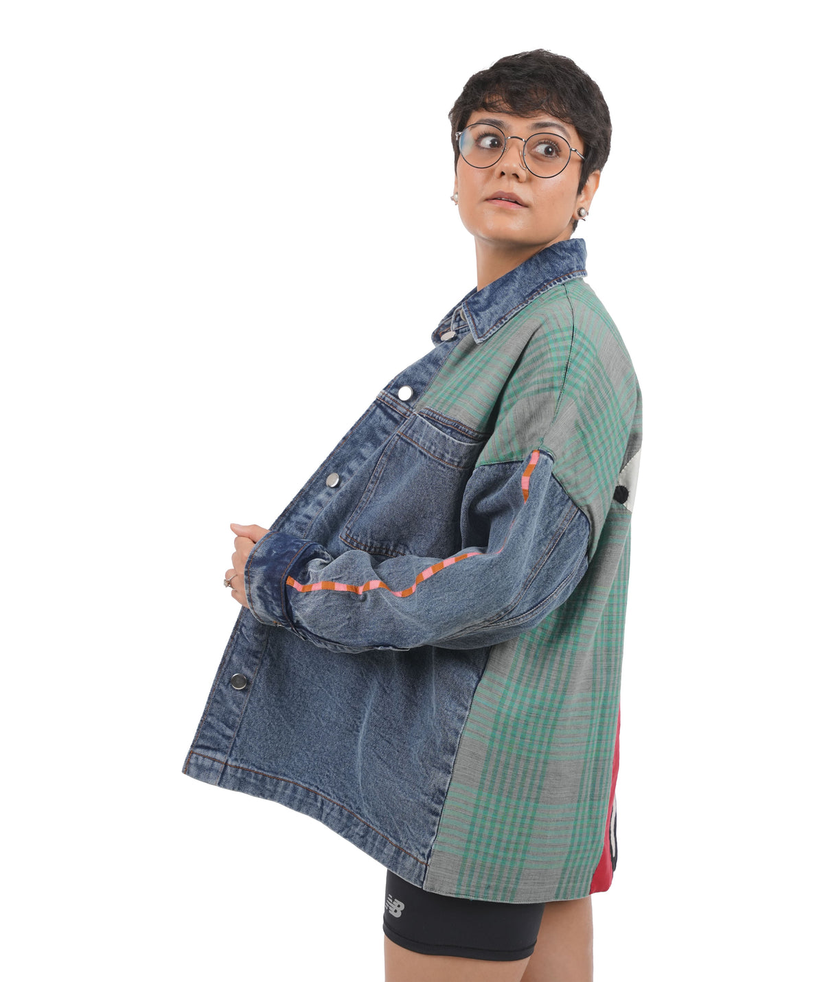'Spot On' Wearable Art Denim Jacket
