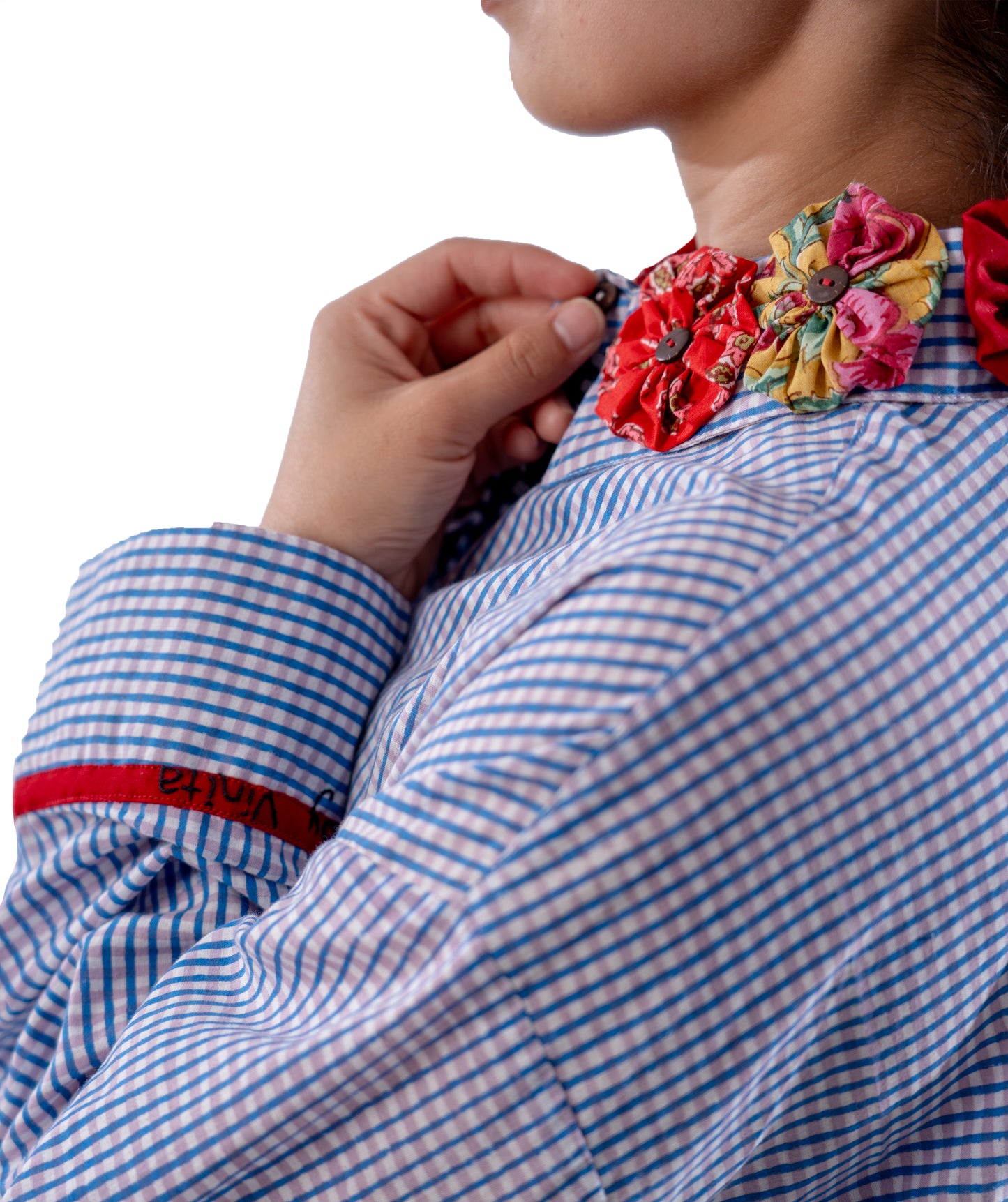 Frida Light Blue Checks Shirt