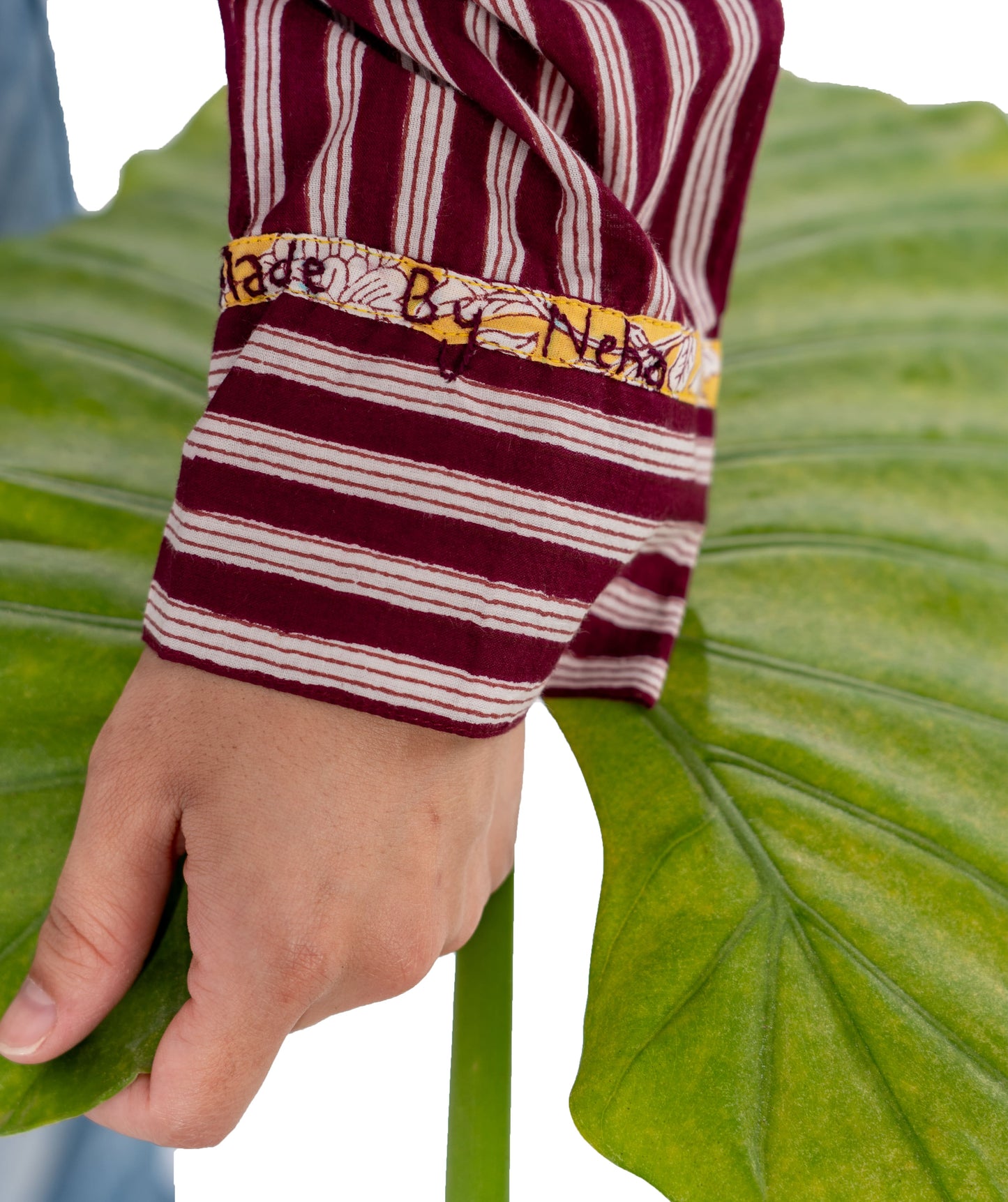 Frida Maroon Stripe Shirt