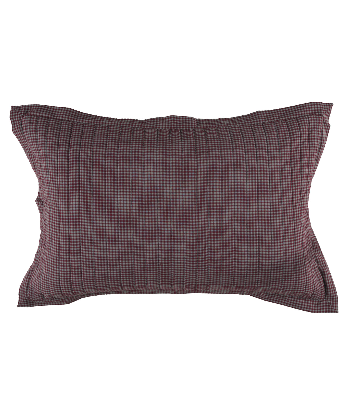 Set of 2 Berry Check Pillow Cover
