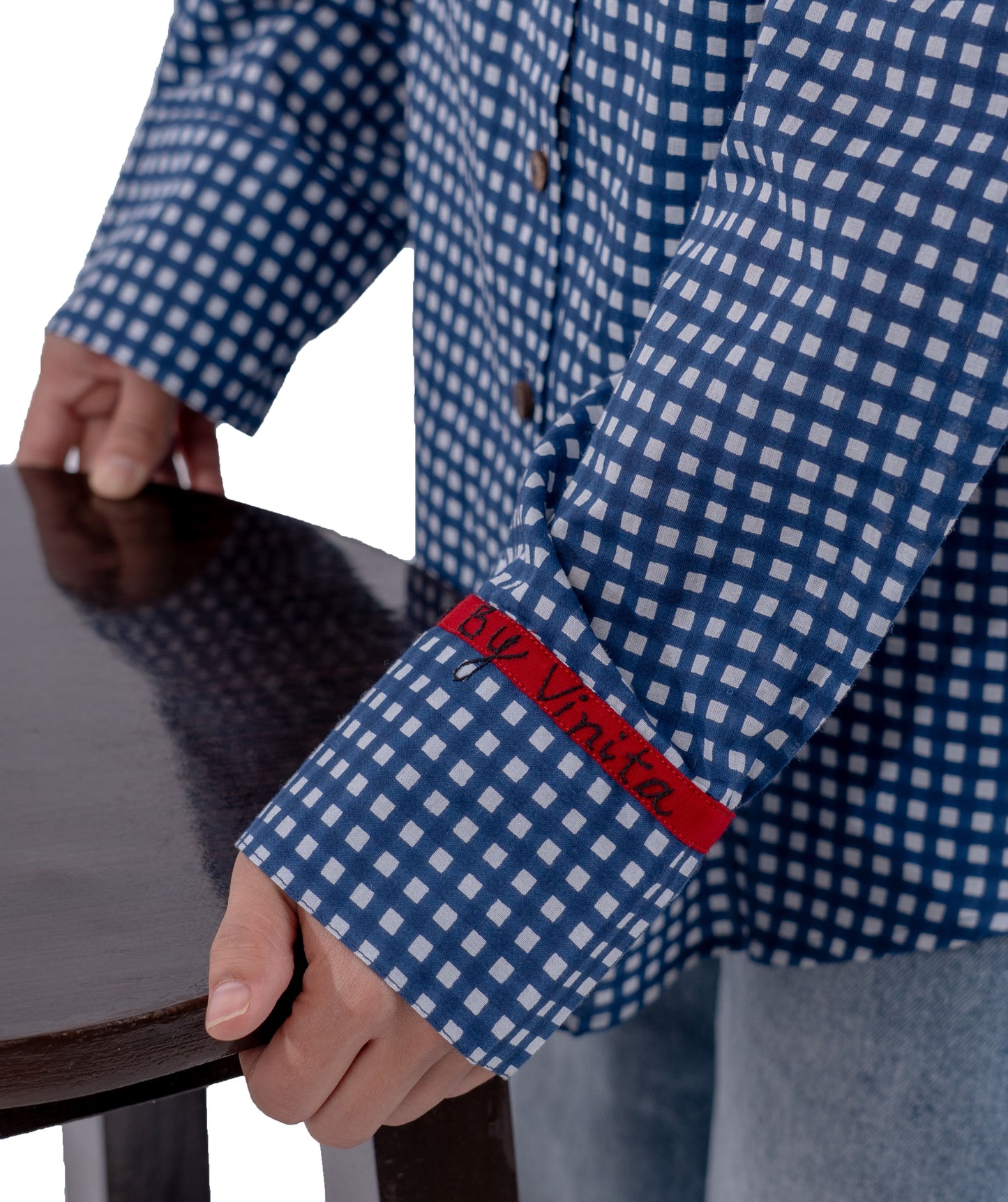 Frida Blue Checks Shirt