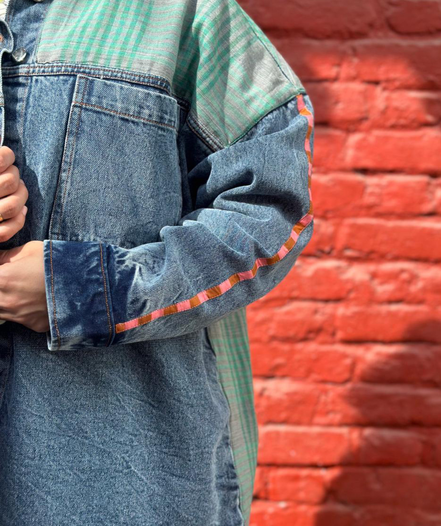 'Spot On' Wearable Art Denim Jacket